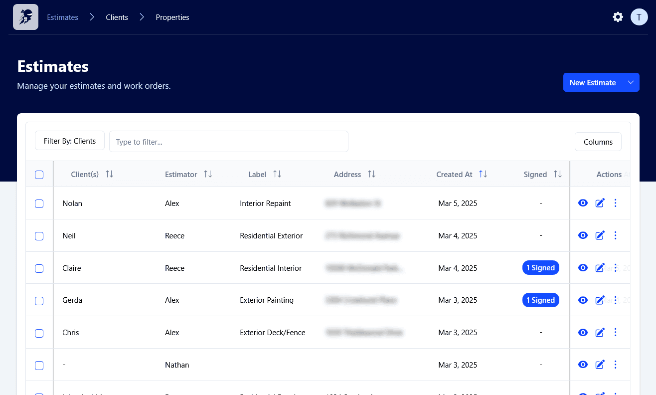 Creating a new quote